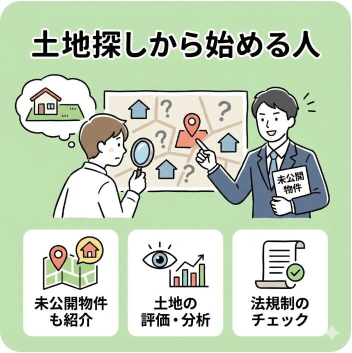 土地探しから始める人