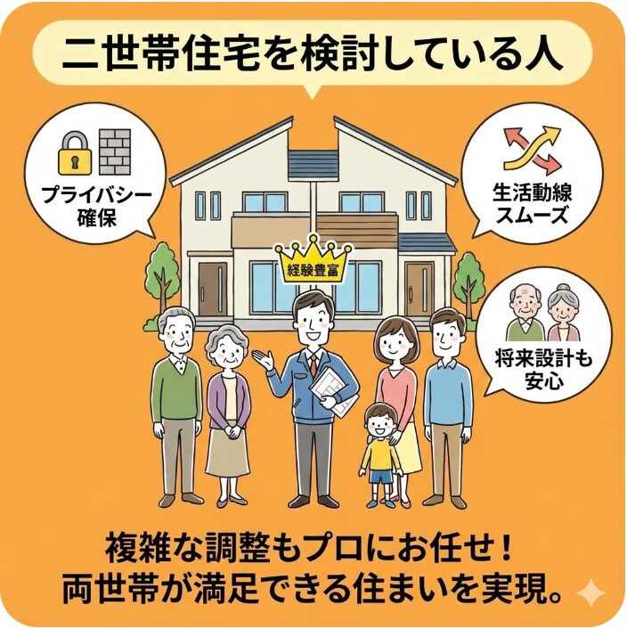 二世帯住宅を検討している人
