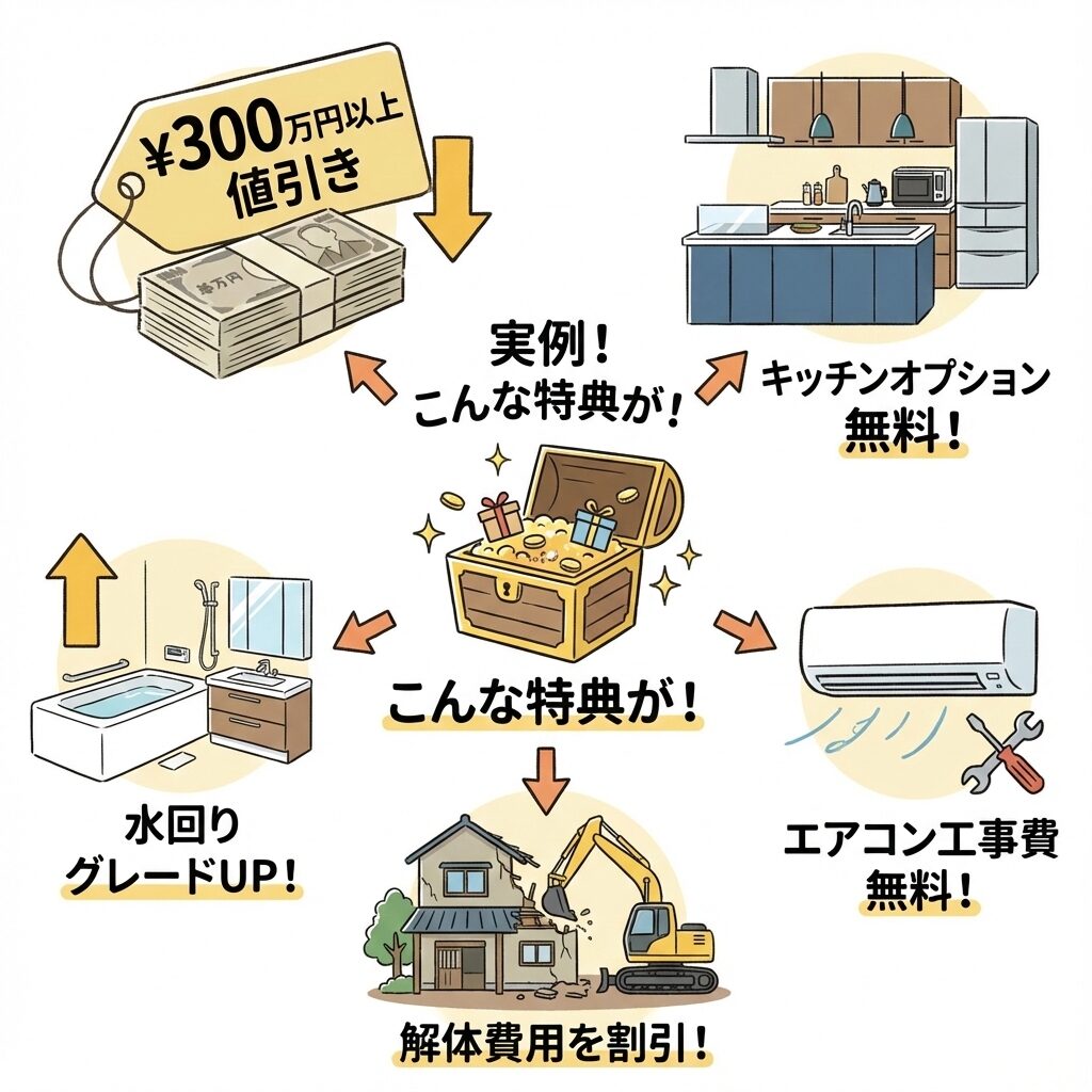 紹介割引・紹介特典の実例