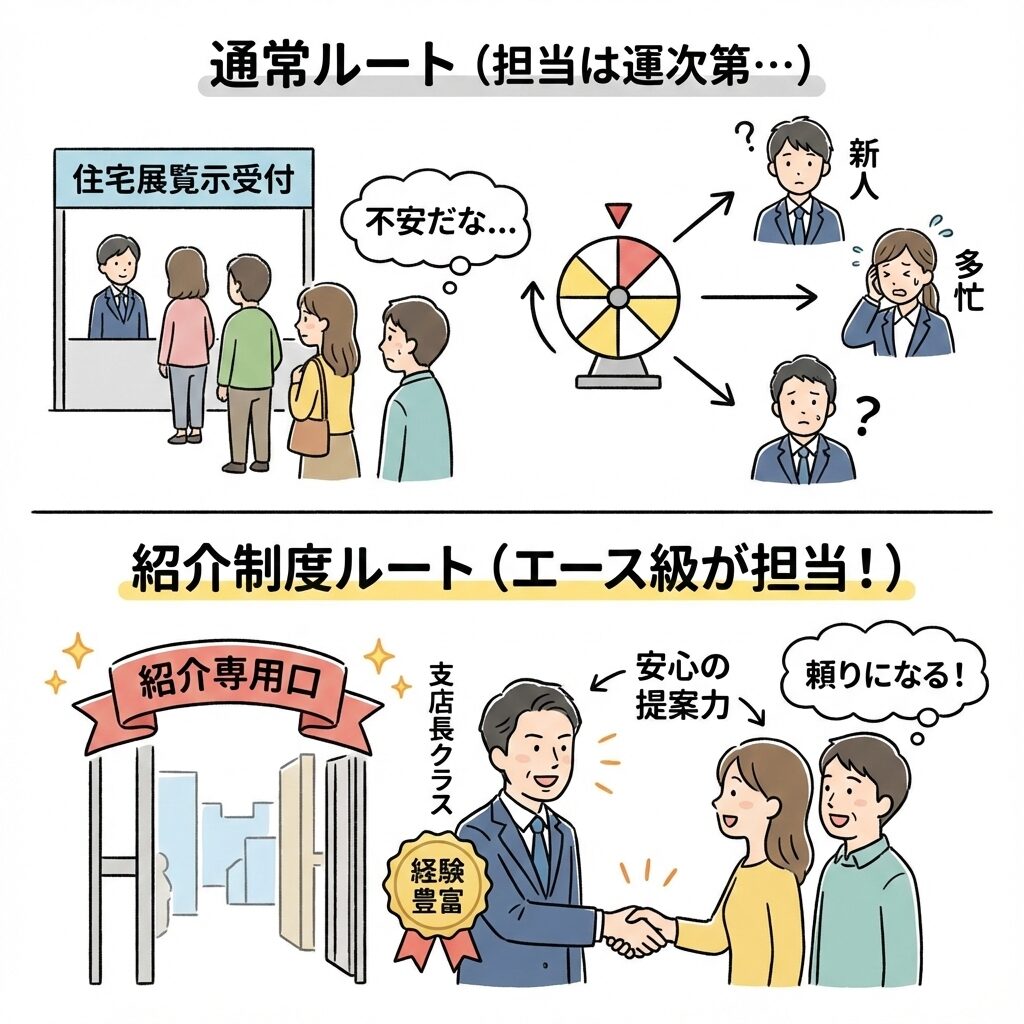 優秀な営業さんが担当になる