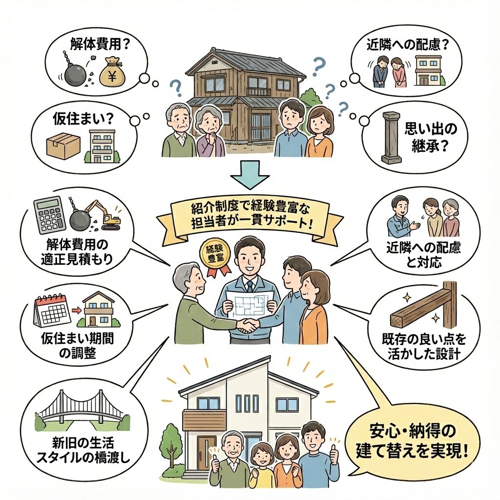 建て替えを検討している人