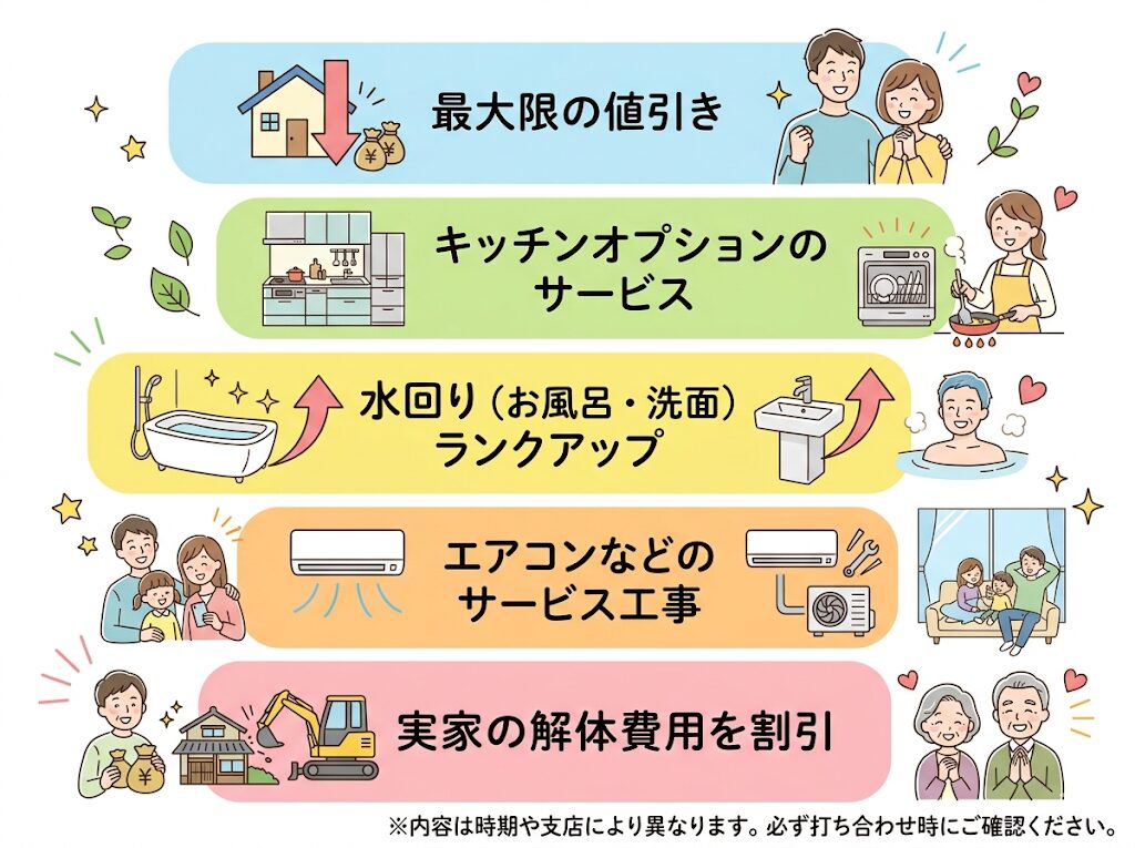 紹介割引・紹介特典の実例