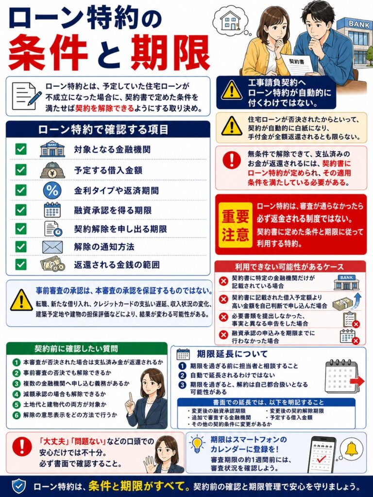 ローン特約の条件と期限