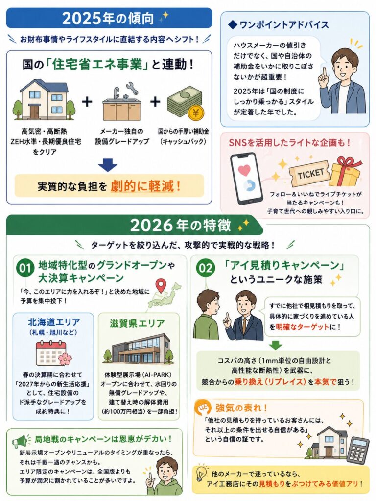 【2026年最新】アイ工務店のキャンペーン情報