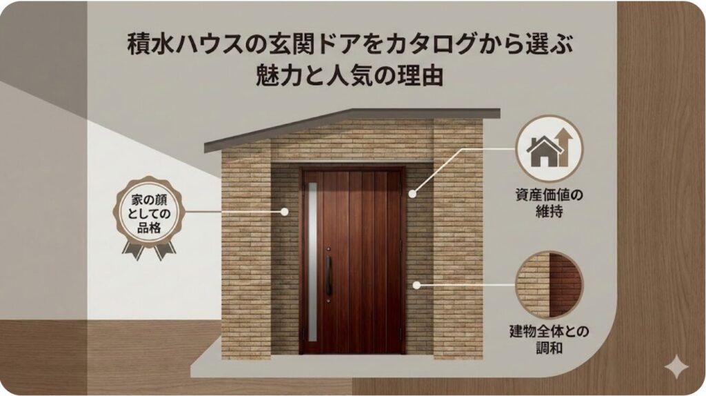 積水ハウスの玄関ドアをカタログから選ぶ魅力と人気の理由