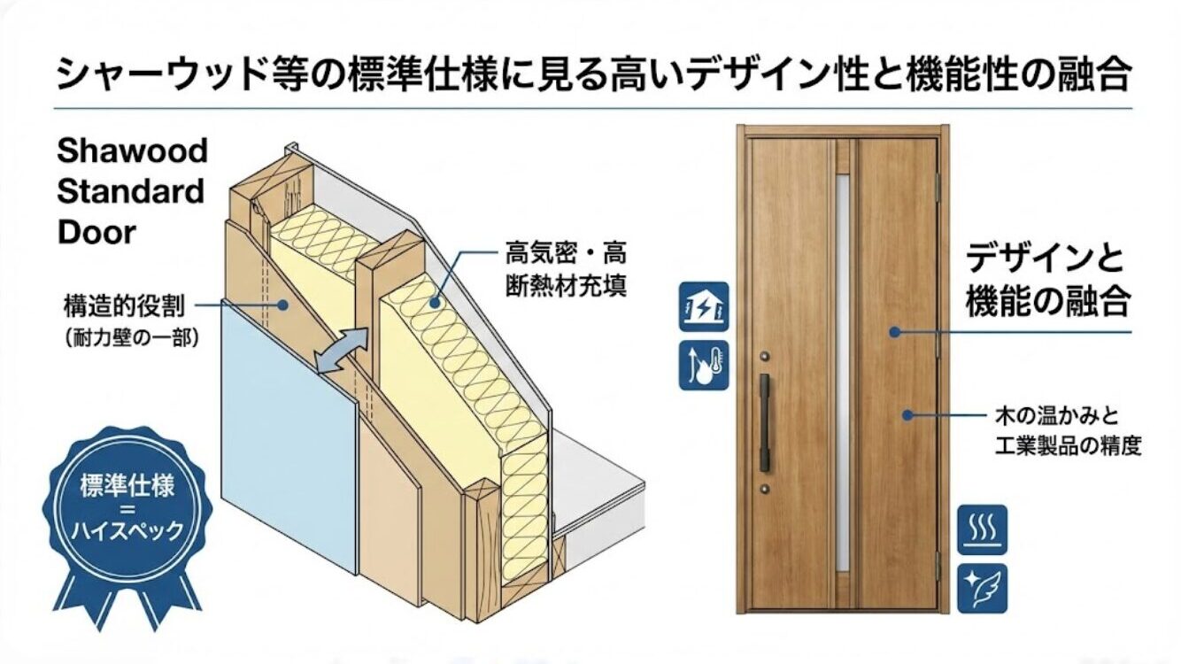 シャーウッド等の標準仕様に見る高いデザイン性と機能性の融合