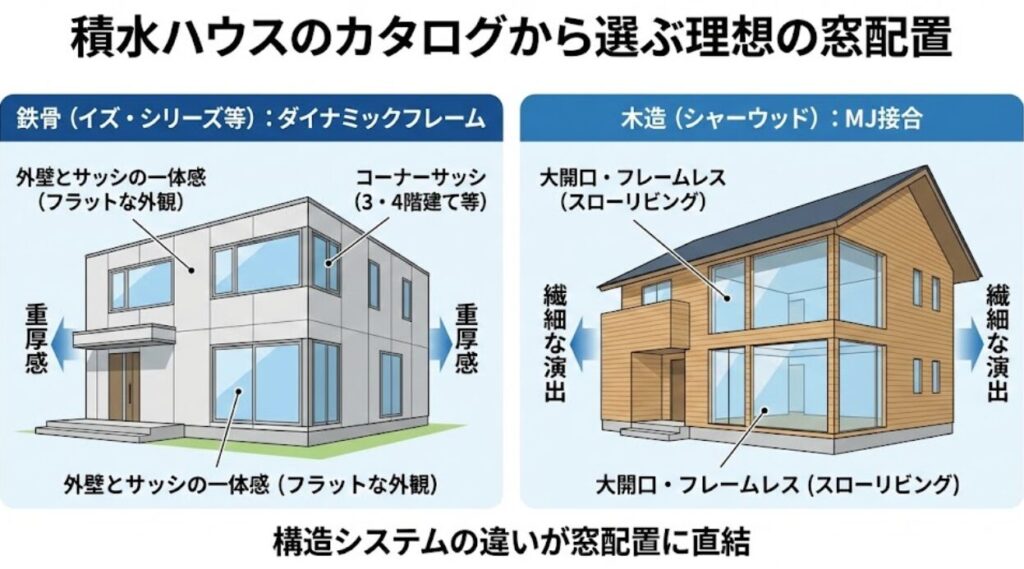 積水ハウスのカタログから選ぶ理想の窓配置