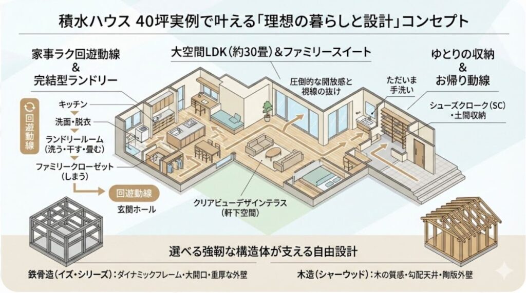 積水ハウスの40坪実例で叶える理想の暮らしと設計