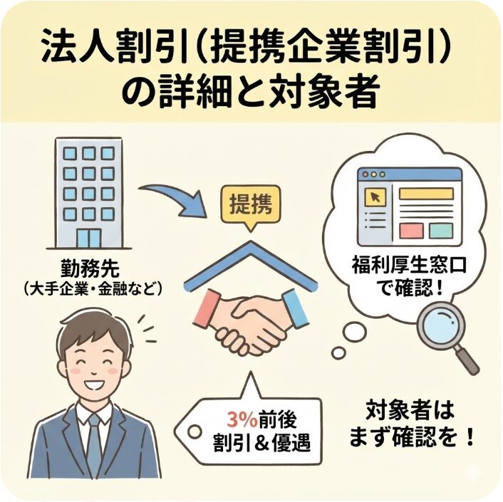 法人割引(提携企業割引)の詳細と対象者