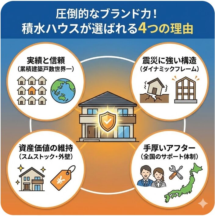 圧倒的なブランド力を誇る積水ハウスが選ばれる理由