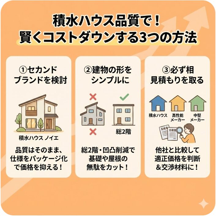 予算内で理想を叶えるためのコストダウンの重要性