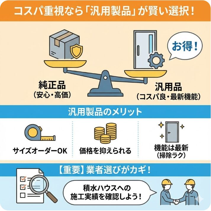 汎用製品を利用してコストパフォーマンスを高める