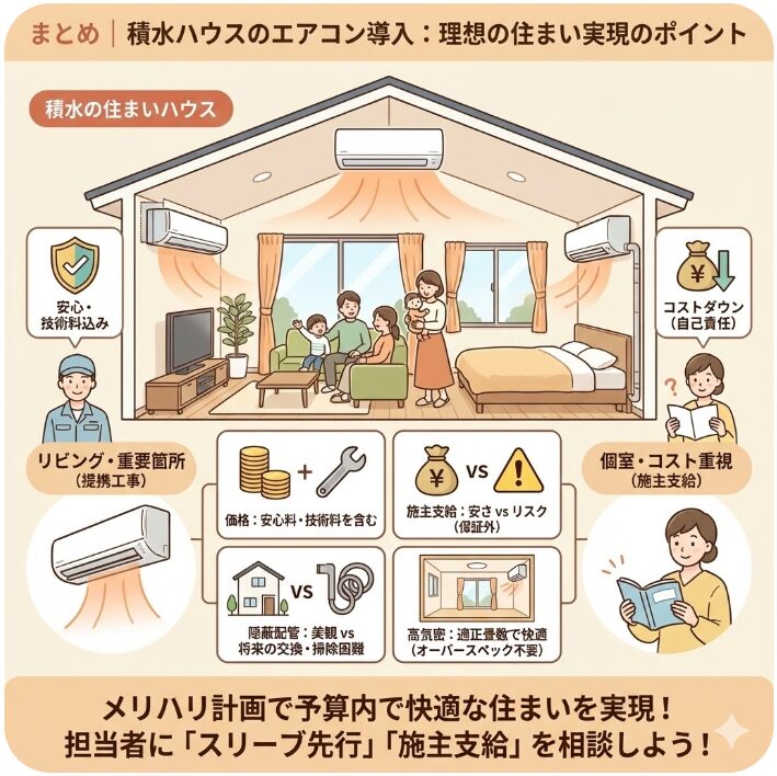 まとめ|積水ハウスのエアコン導入で理想の住まいを実現