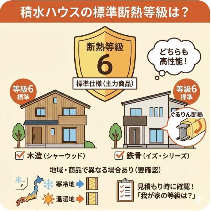 積水ハウスの断熱等級は標準でどこまで対応しているのか
