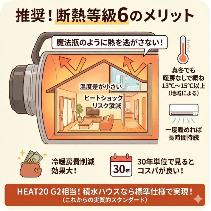 主力商品で標準化が進む断熱等級6の性能とそのメリット