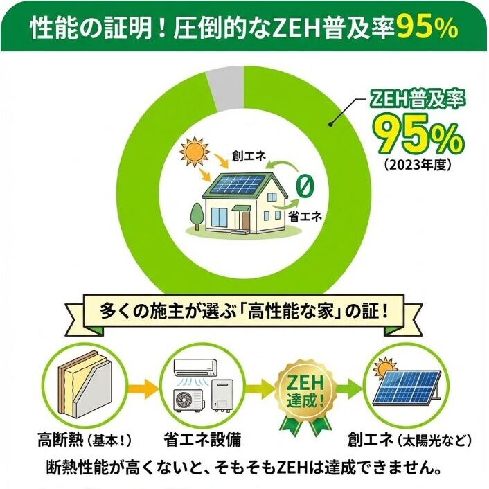 圧倒的なZEH普及率が証明する積水ハウスの高性能な家