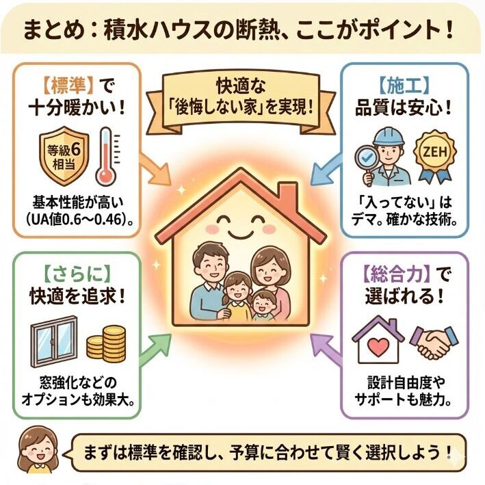 まとめ｜積水ハウスの断熱等級は快適な暮らしを実現する