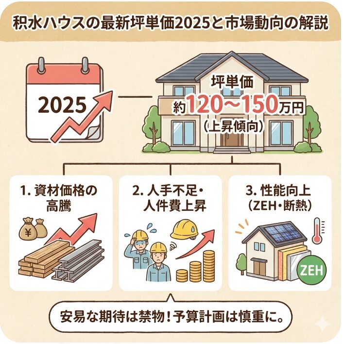 積水ハウスの2025年の最新坪単価と市場動向の解説