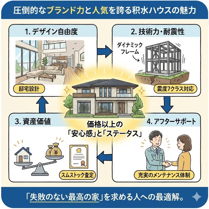 圧倒的なブランド力と人気を誇る積水ハウスの魅力