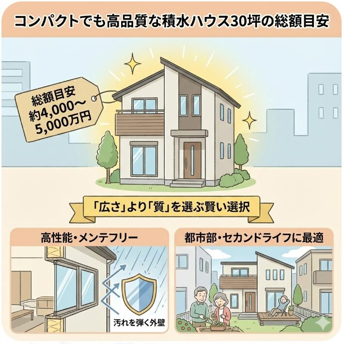 コンパクトでも高品質な積水ハウス30坪の総額目安