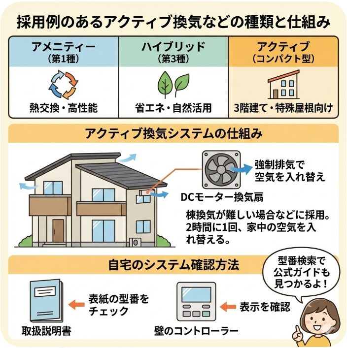 採用例のあるアクティブ換気などの種類と仕組みを理解する