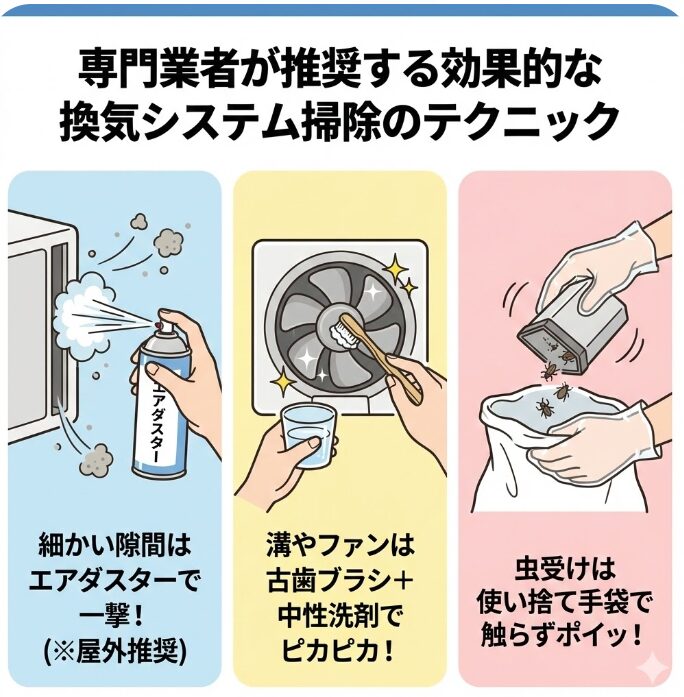 専門業者が推奨する効果的な換気システム掃除のテクニック