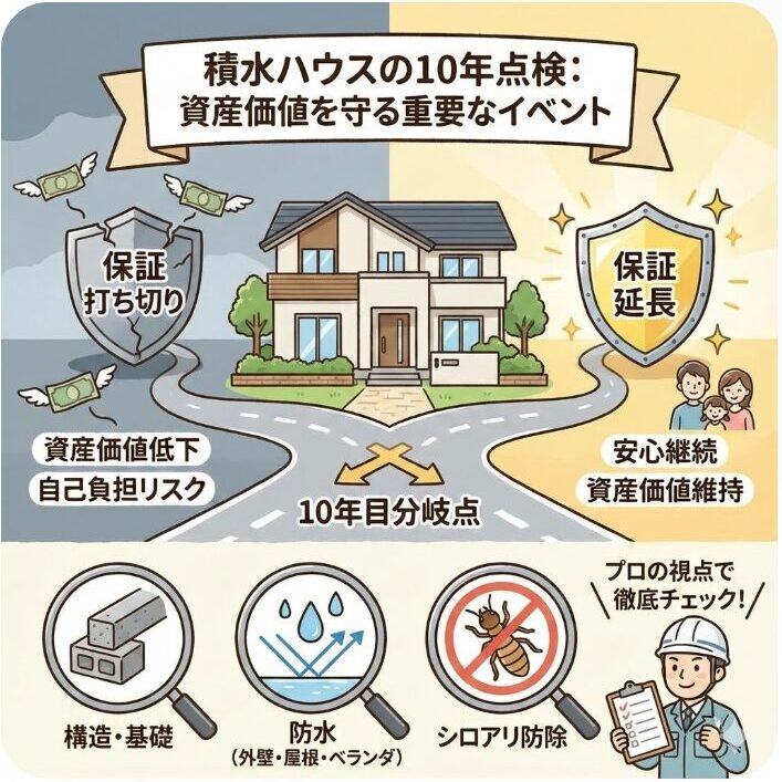 積水ハウスの10年点検で資産価値を守るための重要ポイント