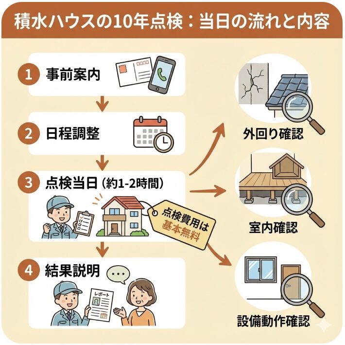 積水ハウスの10年点検の内容と当日の流れを把握しよう