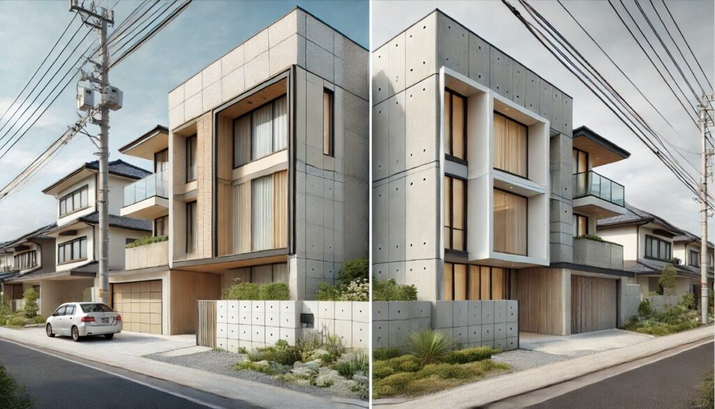 外壁材の選択肢と外観デザインの自由度