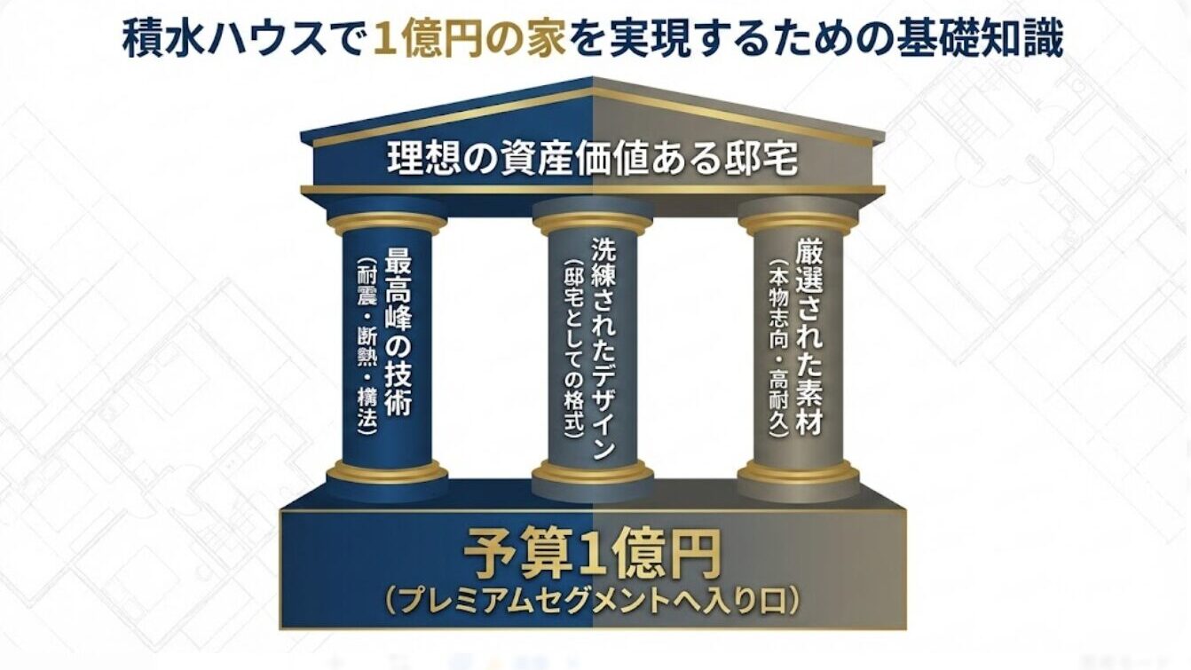 積水ハウスで1億円の家を実現するための基礎知識