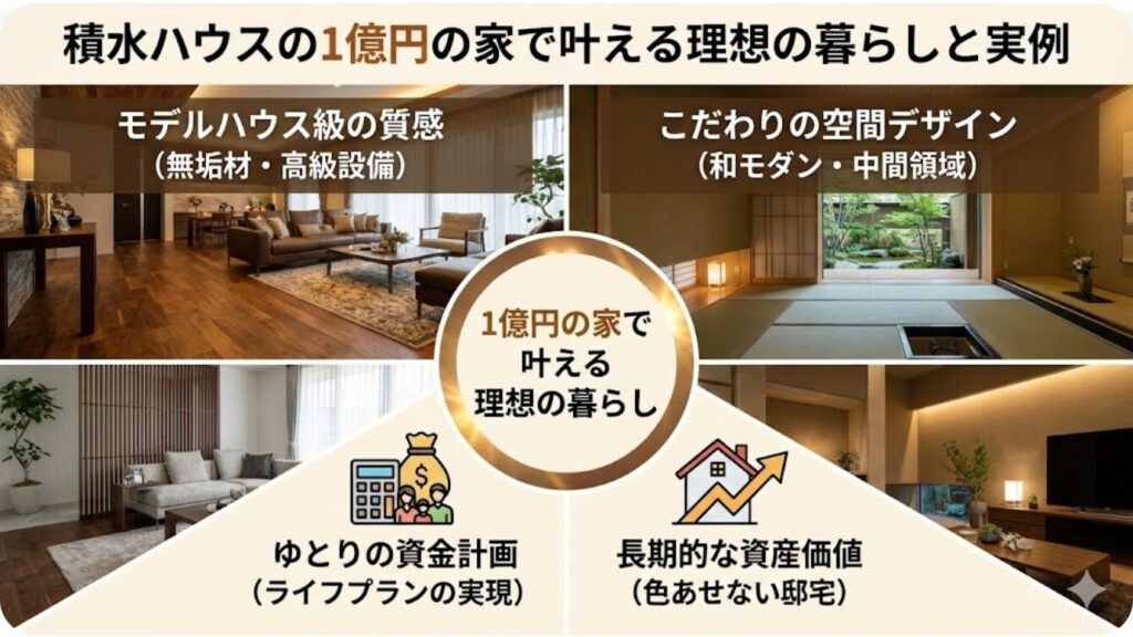 積水ハウスの1億円の家で叶える理想の暮らしと実例