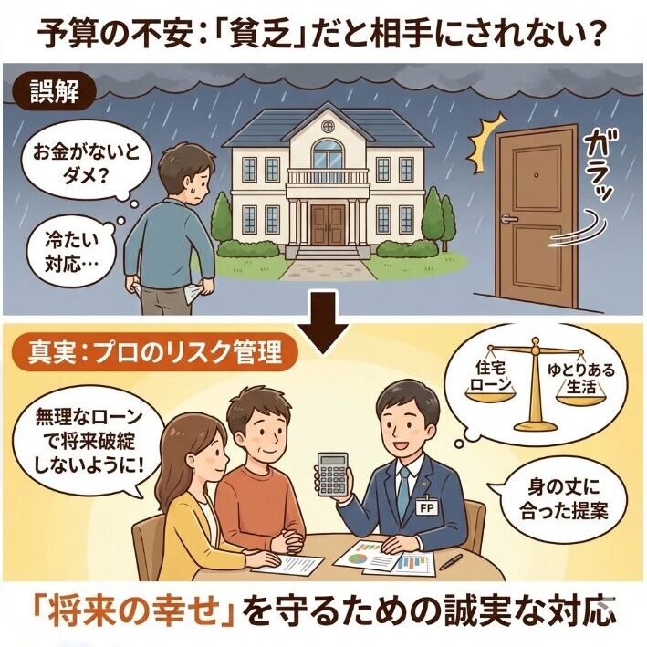 予算が少なく貧乏だと相手にされず話が進まない可能性