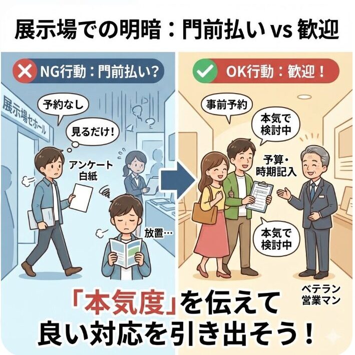 展示場に行っても門前払いされる人の特徴と具体的な対策