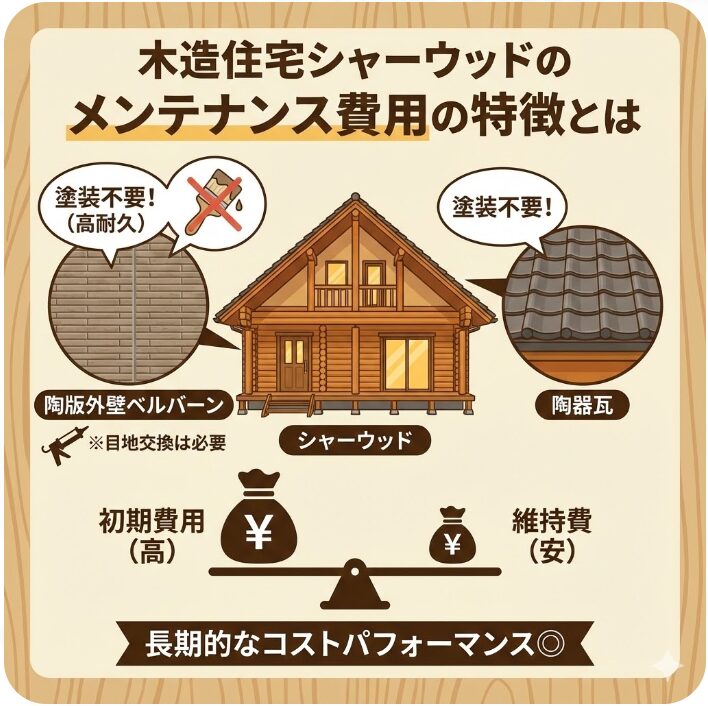 木造住宅シャーウッドのメンテナンス費用の特徴とは