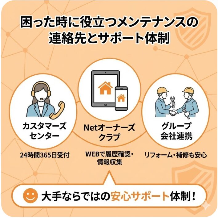 困った時に役立つメンテナンスの連絡先とサポート体制