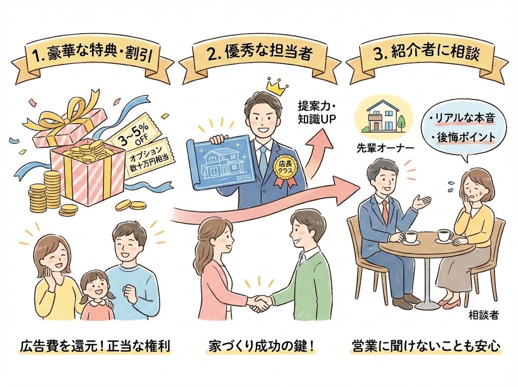 ハウスメーカーの紹介制度|3つのメリット