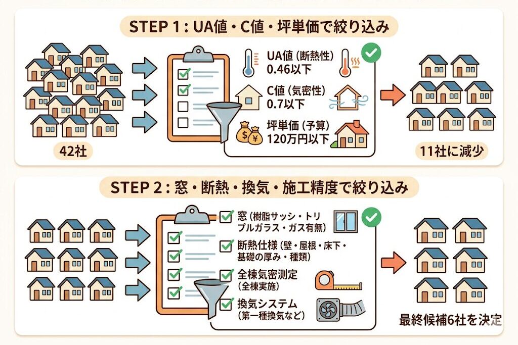 失敗しないための絞り込みステップ