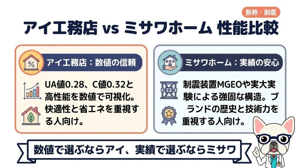 住宅性能（断熱・耐震）を徹底比較