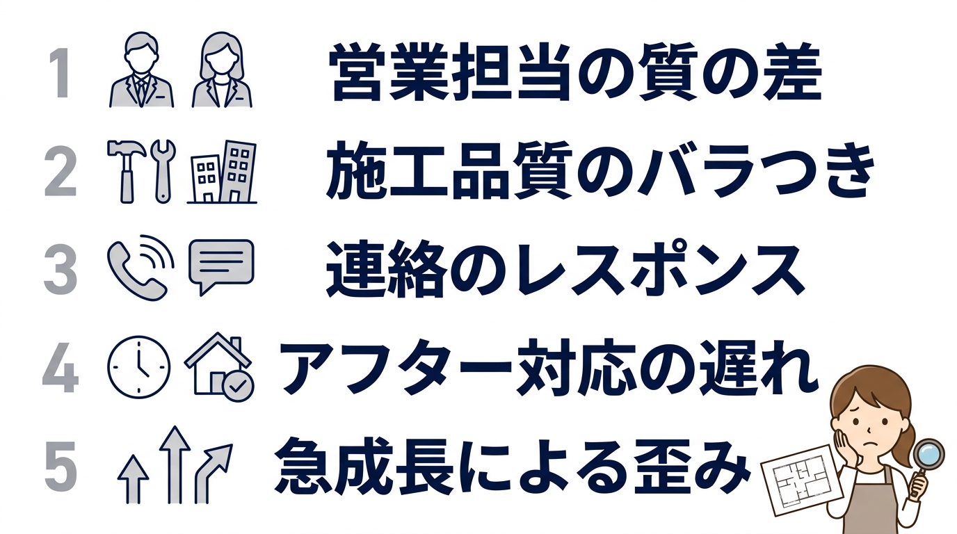 アイ工務店が最悪と言われる5つの理由