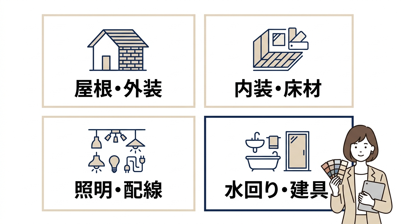 アイ工務店の打ち合わせで決める項目4つ