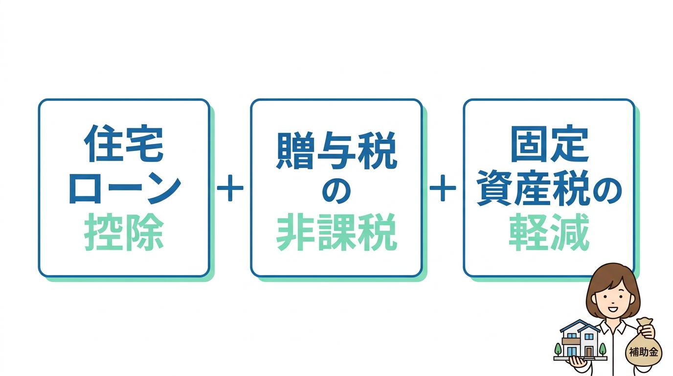 併用できる新築住宅の税制優遇3選