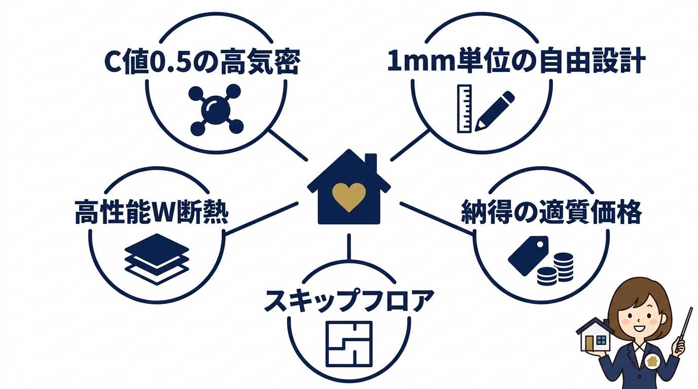 アイ工務店の自由設計と気密性能