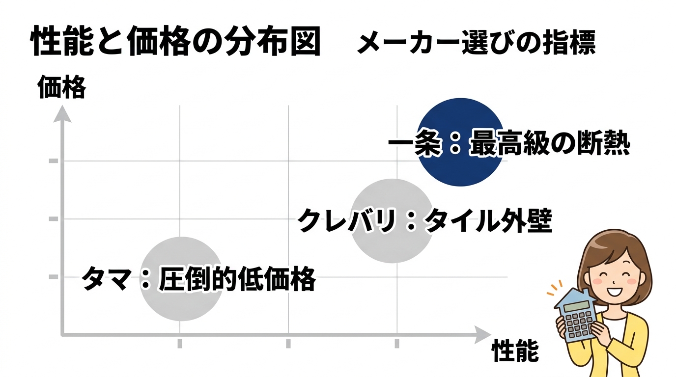 他社ハウスメーカーとの価格・性能比較