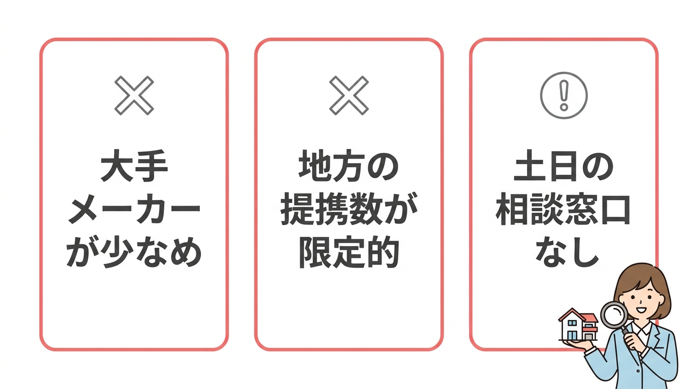 ハウジングバザールの3つのデメリット