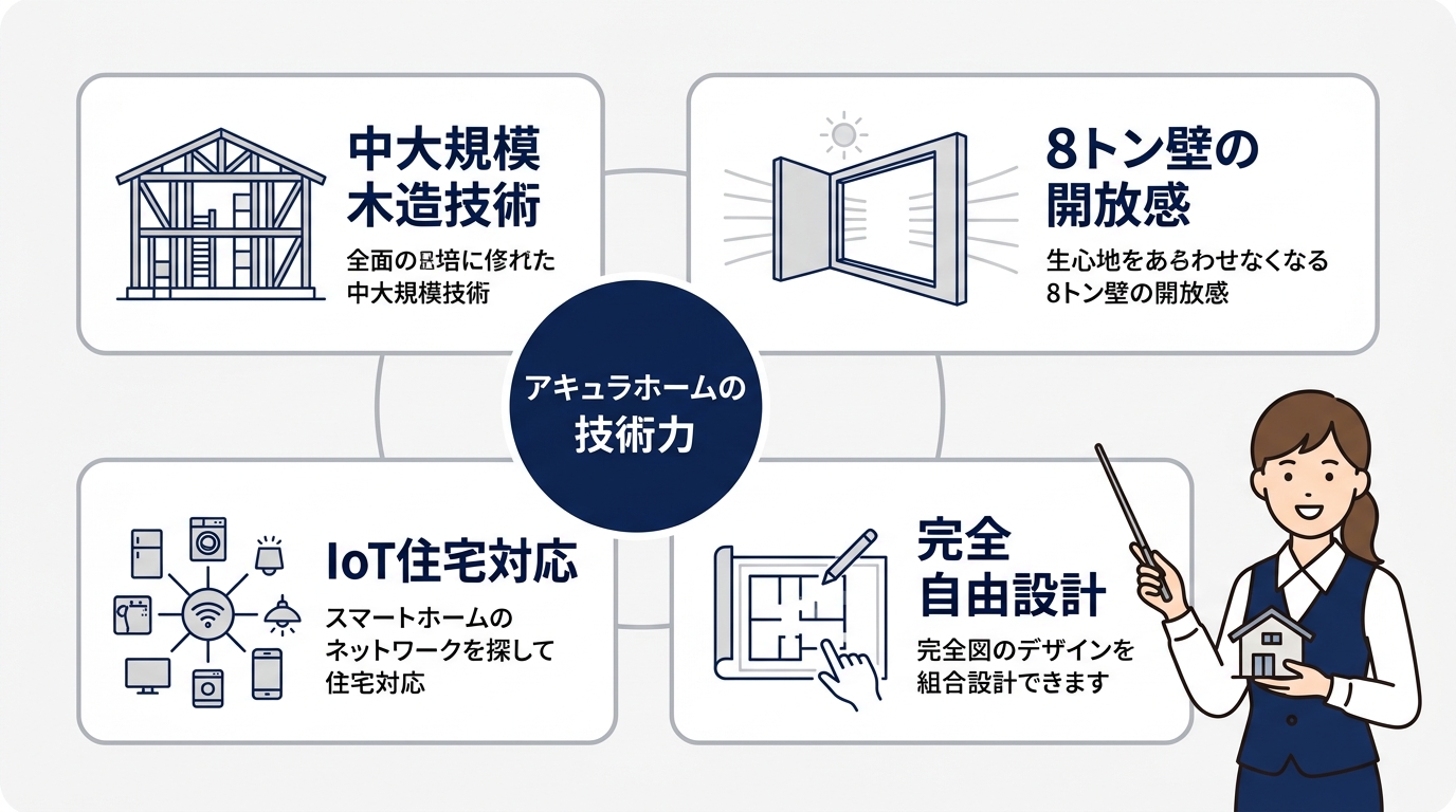 アキュラホームの強みと技術力