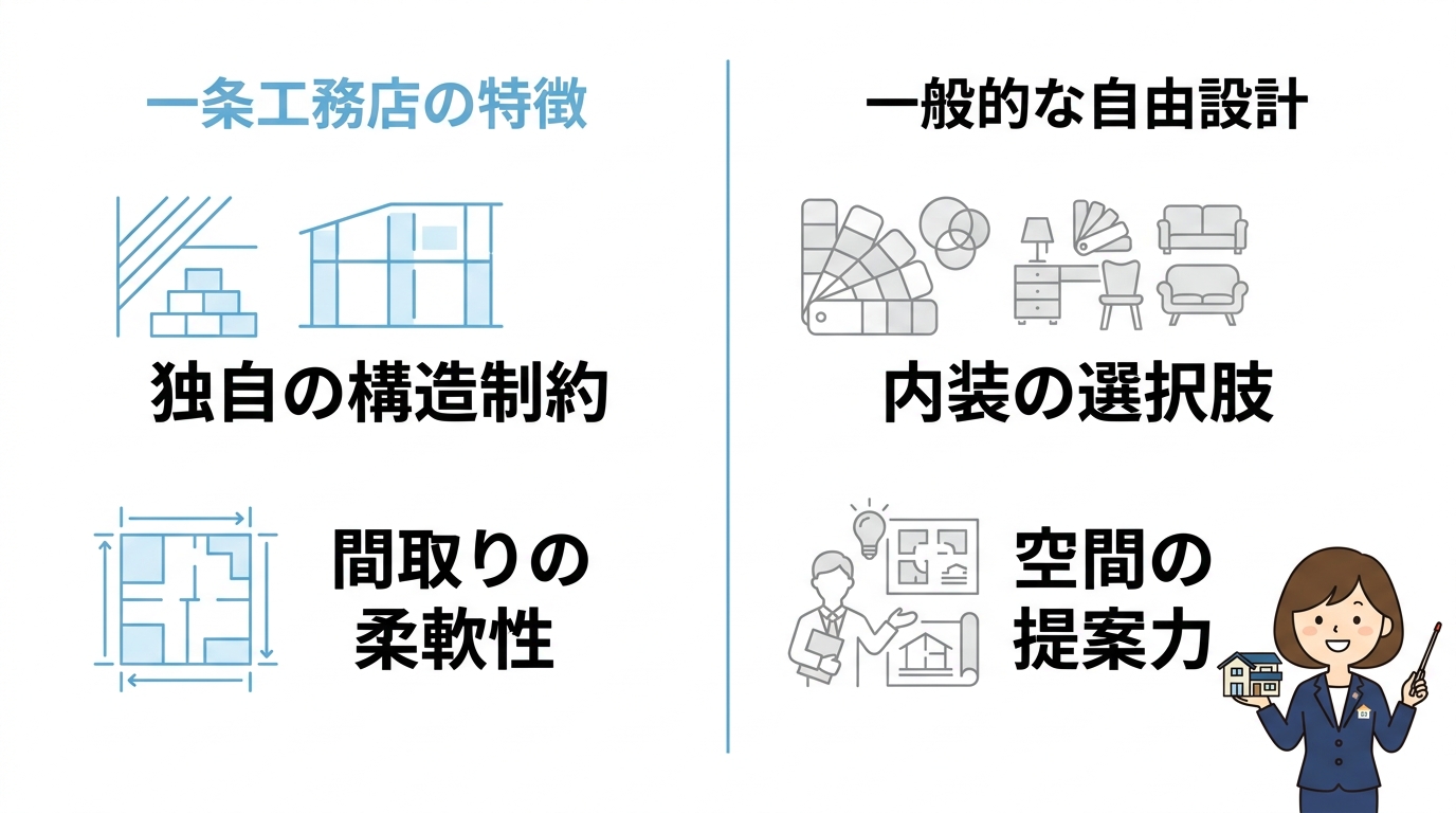 一条ルールと間取りの自由度を比較