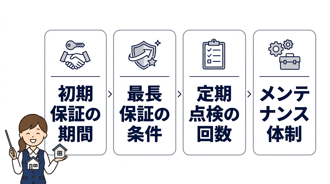 保証期間とアフターサービスを比較