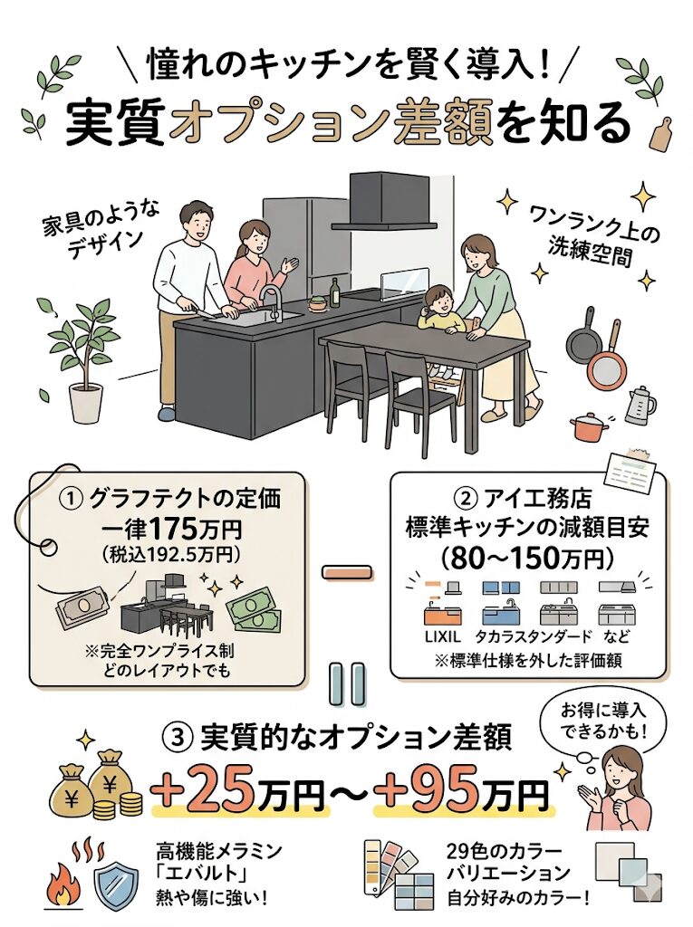 アイ工務店のグラフテクトの費用