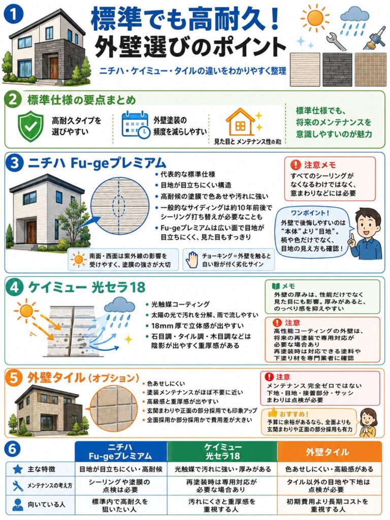 アイ工務店の外壁の標準仕様