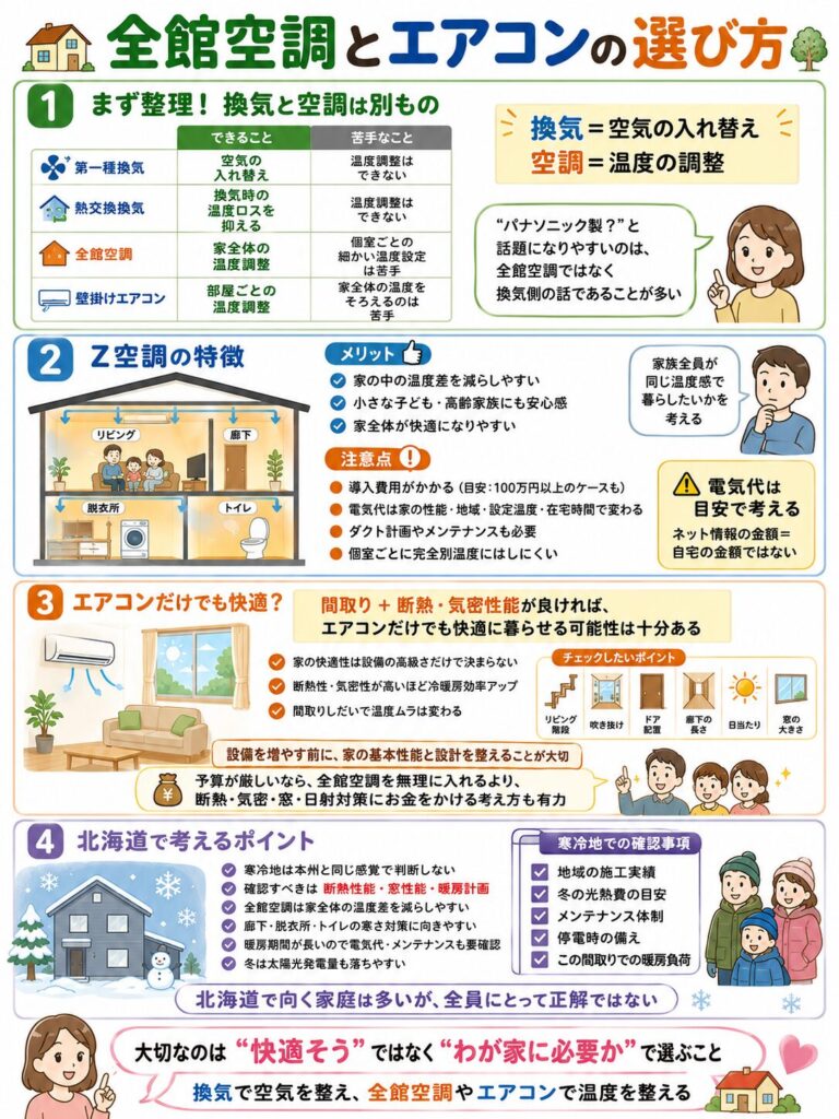 アイ工務店に全館空調は必要?エアコンとの違いを比較